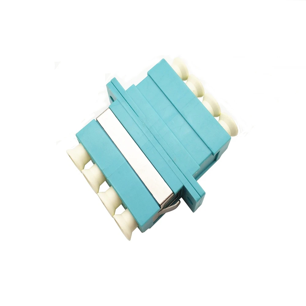 LC UPC Duplex multi mode OM3 Quad Fiber Optic Adapter Fiber Connector