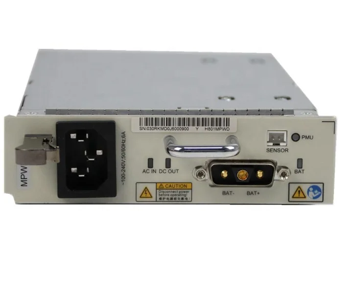 Huawei H801MPWD шасси + вентилятор AC к DC MPWD карта питания для Huawei OLT MA5608T Gpon