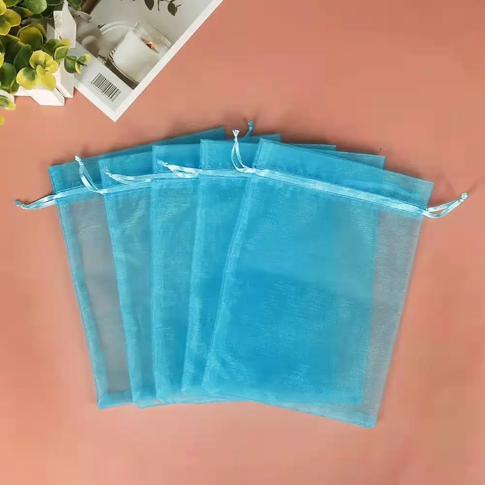 Заводская поставка привлекательная цена Рождественский мешок из органзы для ювелирных изделий на шнурке Подарочный конфет