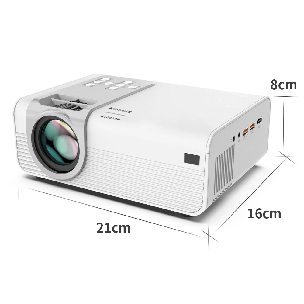 Hot Selling Full HD 1080P Projector 2K 4K Video LED 3D Portable Mobile Phone Projector Mini WiFi Android Beamer