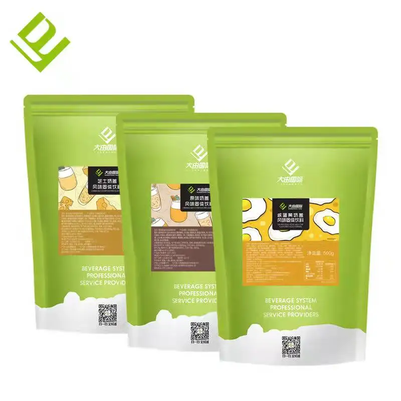 Factory High Quality Cheese Cover Powder Milk Tea Ingredients Salty Flavor Milk Powder Topping