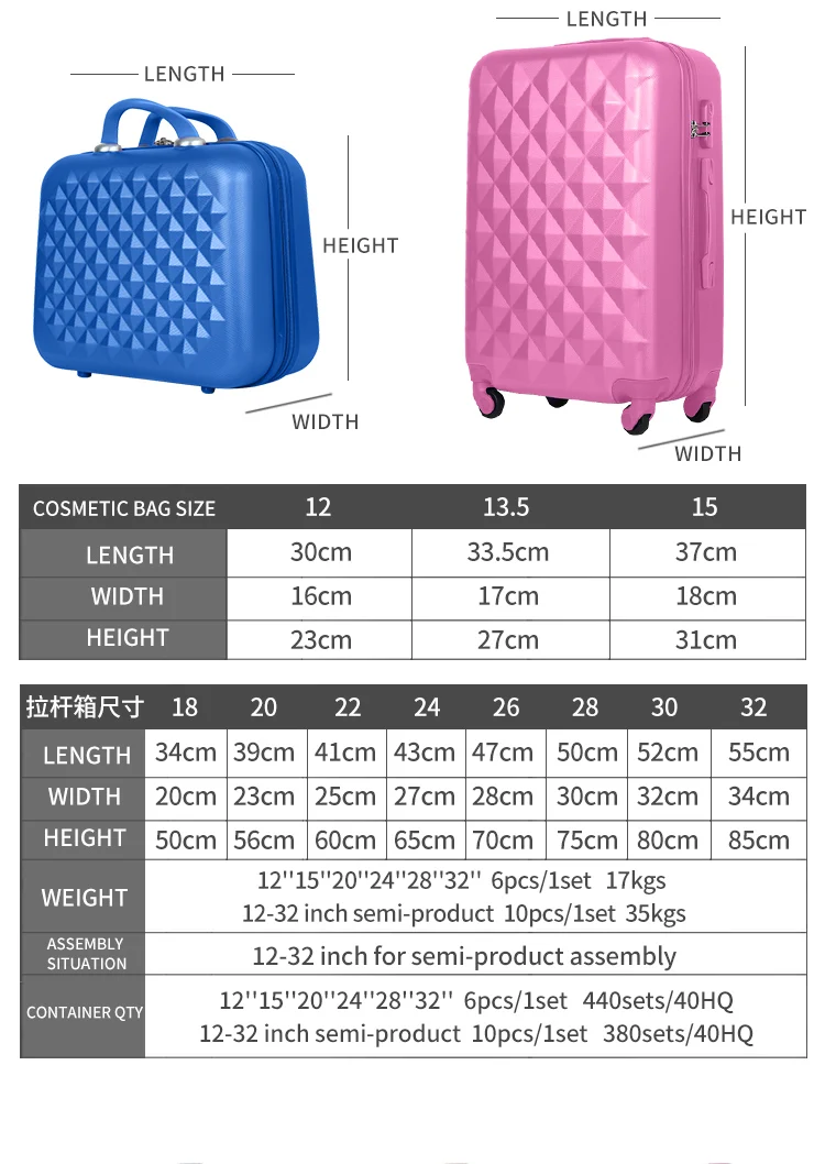 Custom Logo Factory Price  Silver Travel Suitcase Retro 3 Pieces Set Lightweight Travel Luggage