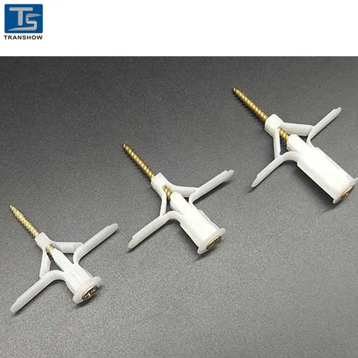 Aircraft Expansion Anchors with Screws for Gypsum Board Hollow Wall Installation
