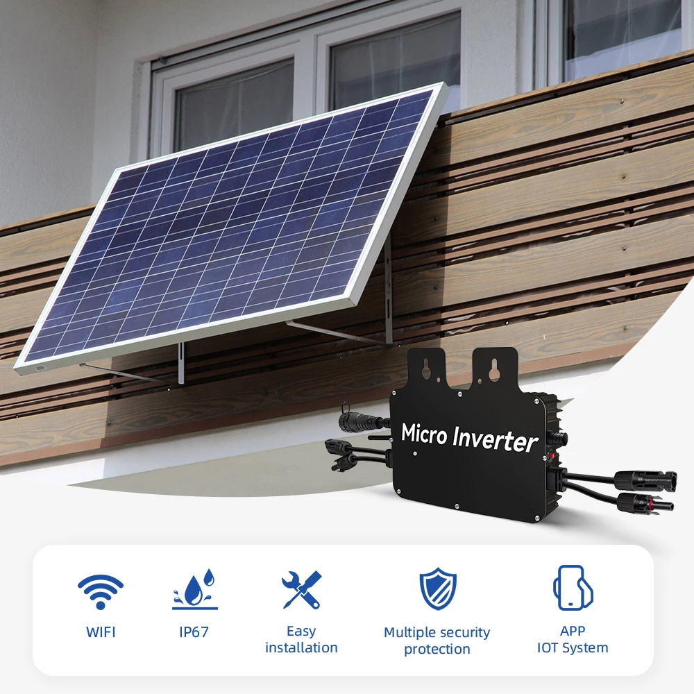 European Warehouse SP 800W Solar Micro Inverter Anti Counter Current Super Performance APP Tuya Control