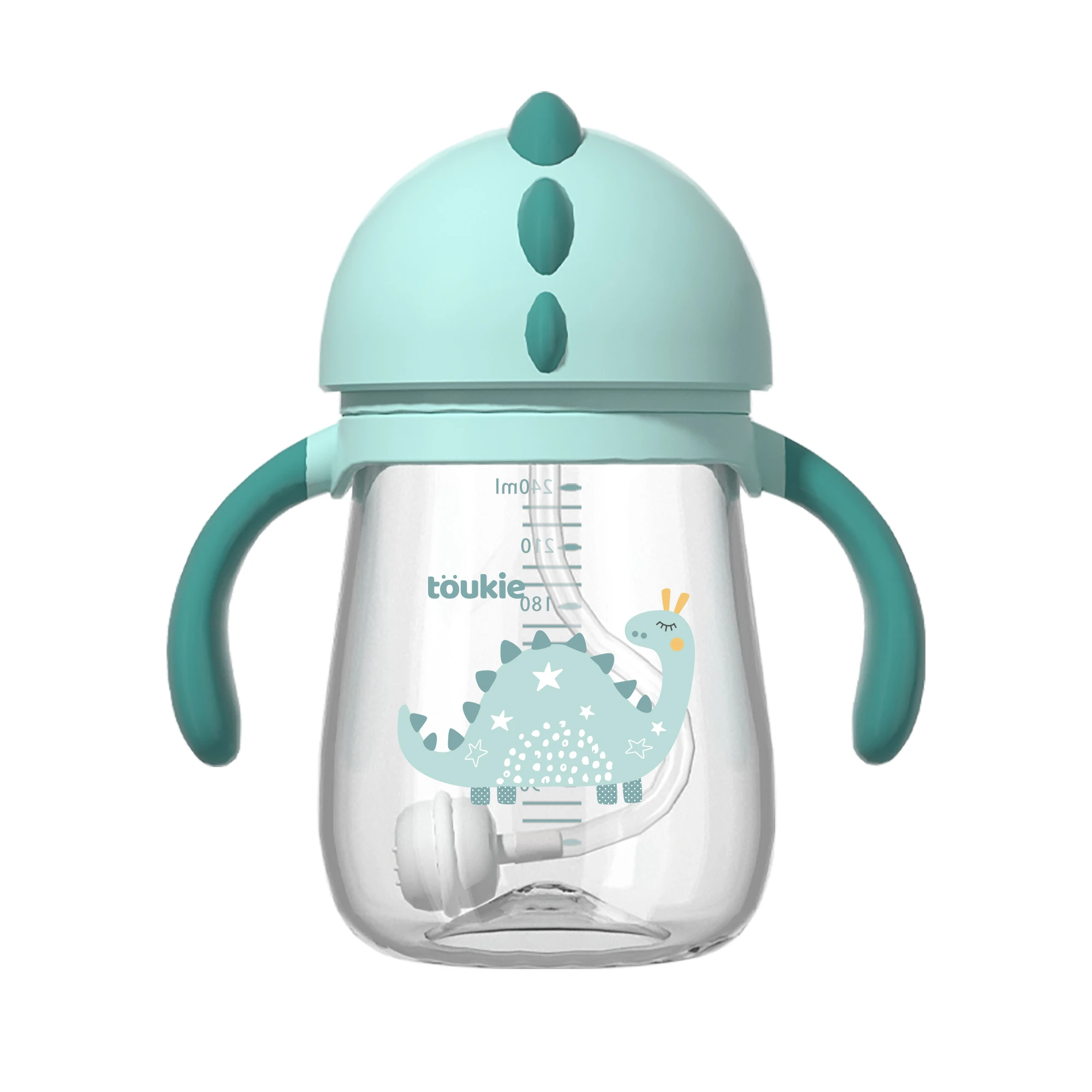 Toukie BPA бесплатные бутылки для воды PP откидная крышка бухта ремень обрабатывается младенческой кормления воды Сиппи чашки дети ребенок обучение Кубок