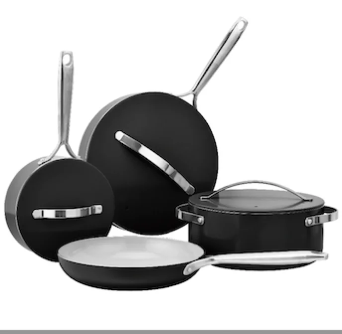 aluminum alloy caraway ceramic coating cookware set with ss handle