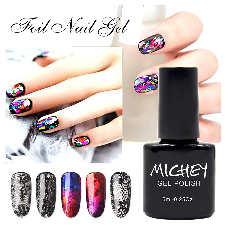 New arrival uv led private label foil transfer gel  foil gel nails