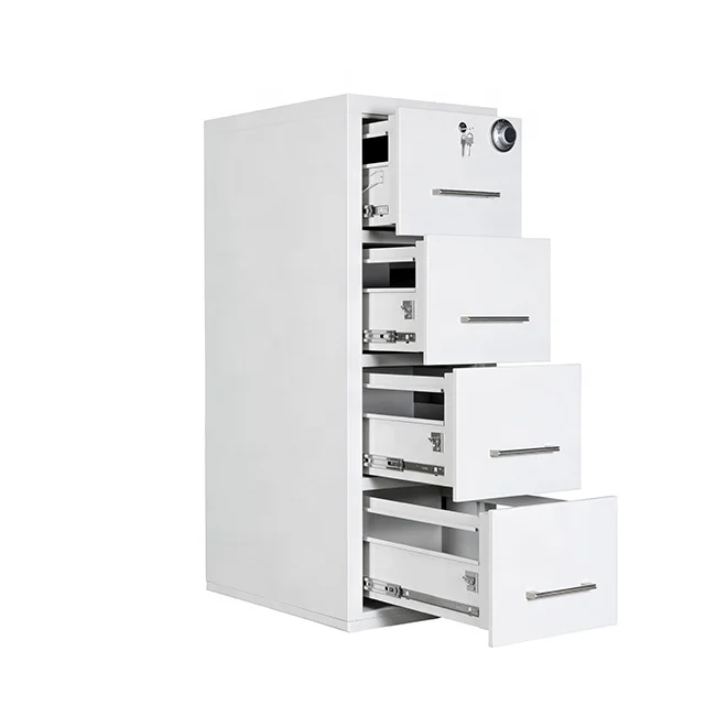 Drawer cabinet wholesale fireproof 4 drawer storage file cabinets 1 hour lockable office filing cabinet with safe box
