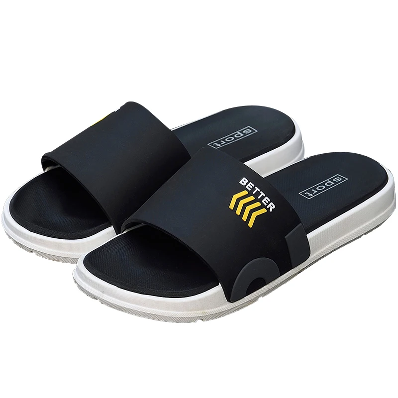 summer slippers men Home Indoor Slides for men Shoes Comfort Flat Sole Non-slip Flip-flops trend Beach Shoes sport slippers