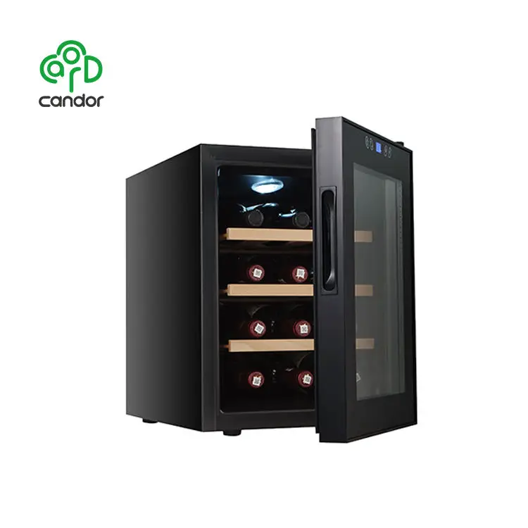 Factory Supply High Quality 12 Bottles 33L Refrigerator Electric Wine Cooler Cabinet Refrigerator With Wine Coolers