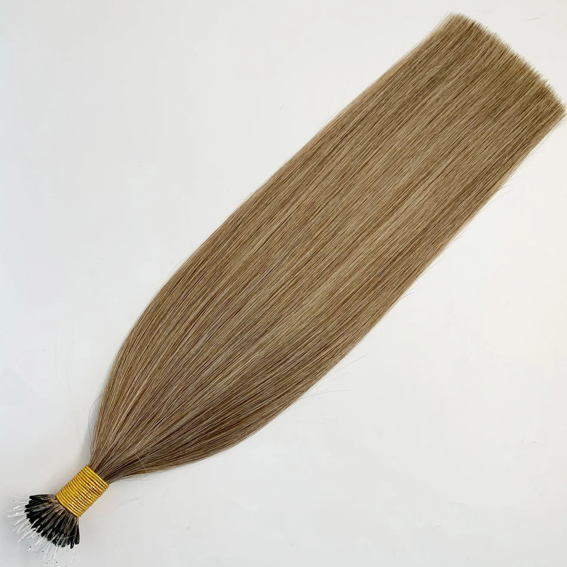 Nano Plastic Tip Direct Factory Price Double Drawn Hair Nano Hair Extensions Plastic Tip Keratin Hair