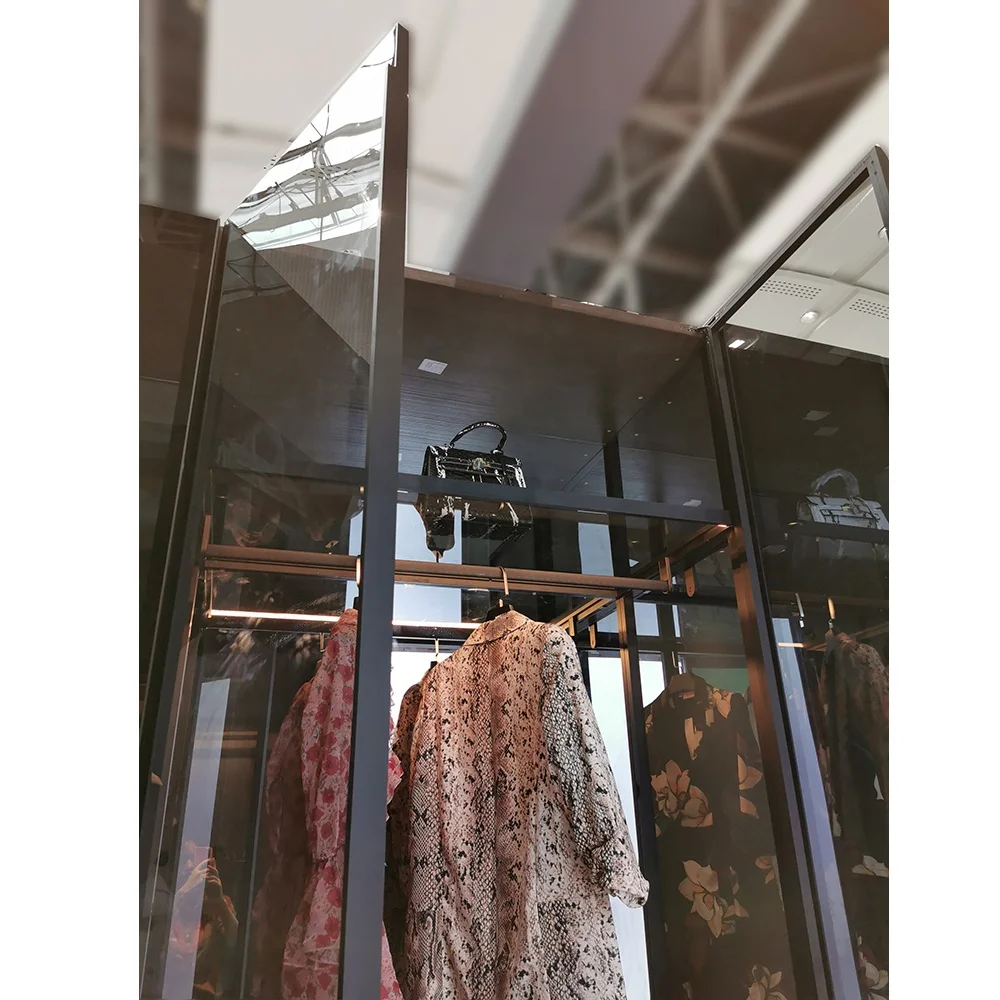 2 Years Warranty Glass Wardrobe Cabinet Bedroom Wall Design Bedroom Furniture