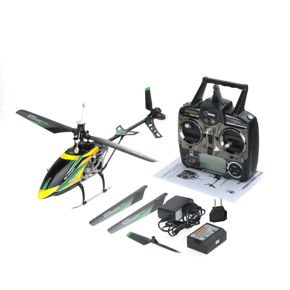 Original Wltoys V912 Large 2.4ghz Radio System 4CH Single Blade RC Helicopter Mode 2 Transmitter Setup VS Wltoys V911