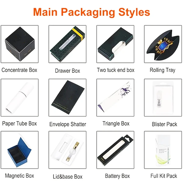 Custom 0.5ml 1ml Child Proof CR Carts Boxes Child Resistant Cartridge Packaging Box with EVA Foam And Press Button