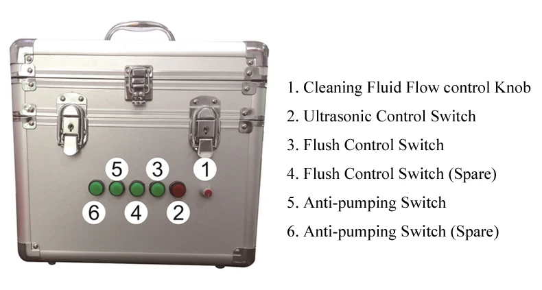 Ultrasonic solvent printhead cleaning machine for konica printer heads