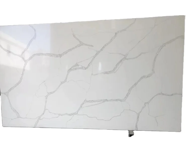 
White Quartz Stone Cutting Blade Countertops 