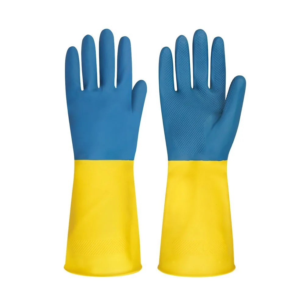 latex rubber kitchen dish washing gloves water proof