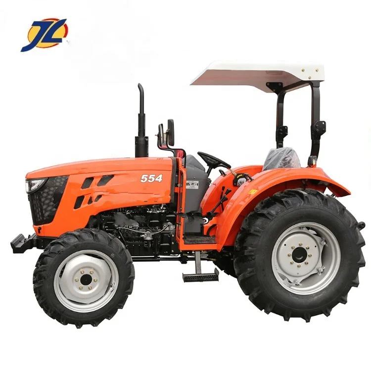 JIULIN 55hp 4WD фермерский садовый недорогой колесный трактор с Rops фронтальный погрузчик сделано в