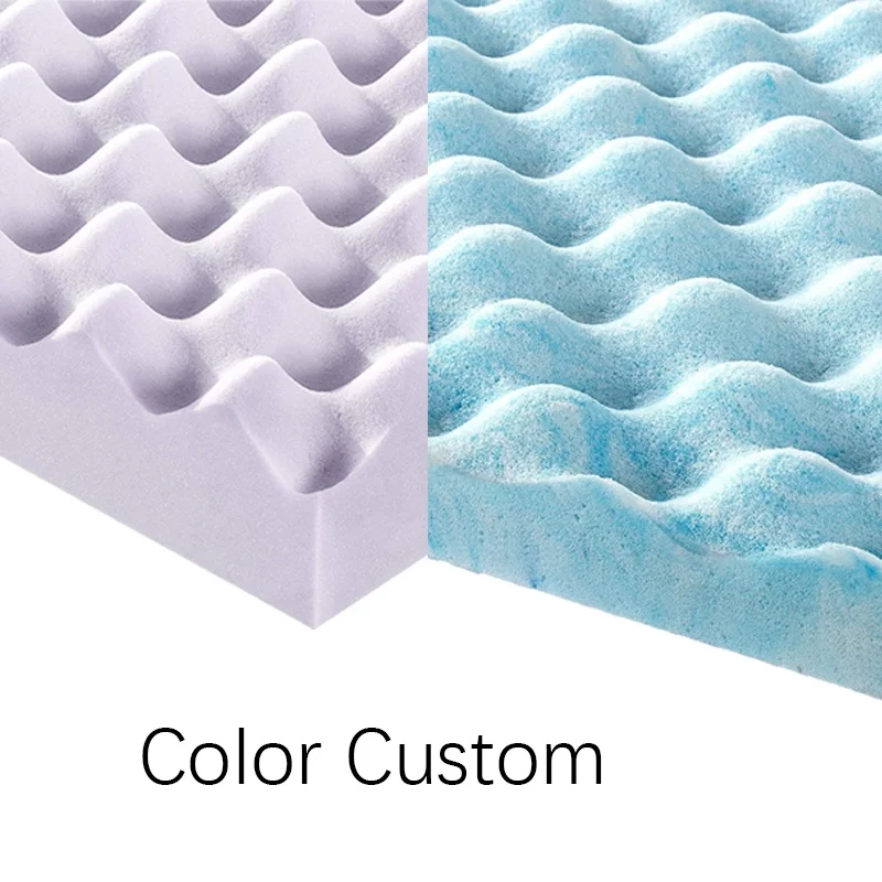 
luxury Chinese supplier 10 Year Warranty 2 inch gel infused memory foam king size egg crate mattress toppers 