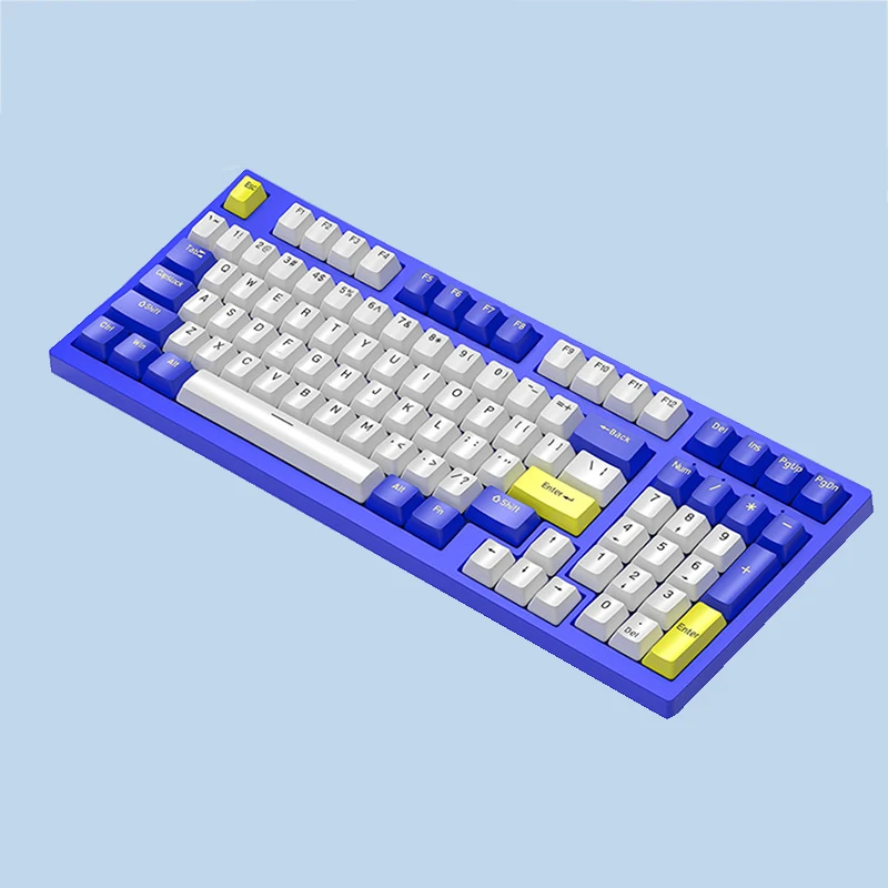 Механическая клавиатура 98 клавиш RGB динамическая подсветка N клавиша опрокидывания NKRO полный ключ Горячая замена эргономичный дизайн для геймеров