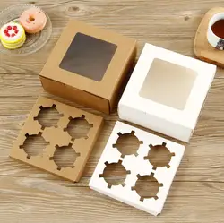 Customized logo disposable kraft paper take out container food delivery sushi box