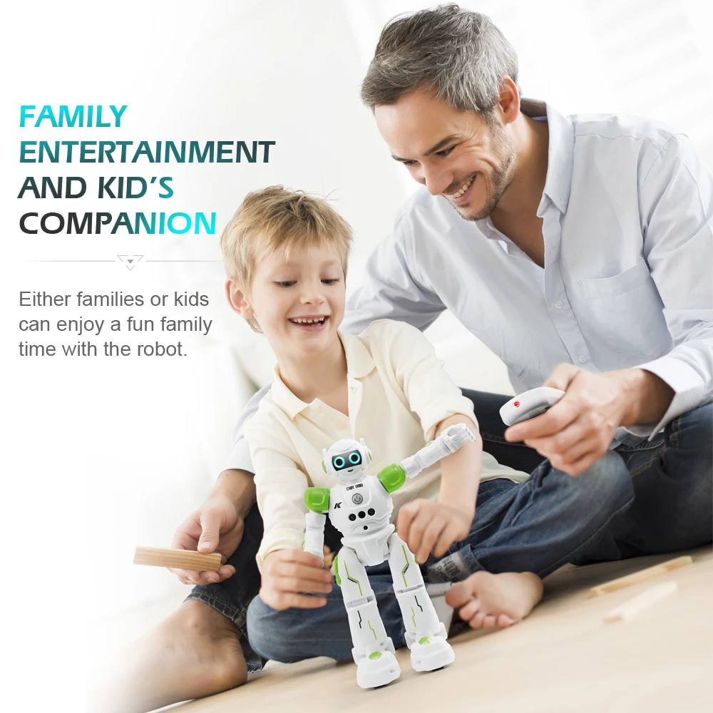 JJRC R11 Smart Touch Remote Robots Sensing Intelligent RC Toys Singing Dance Gliding cruise Programmable educational toy robot