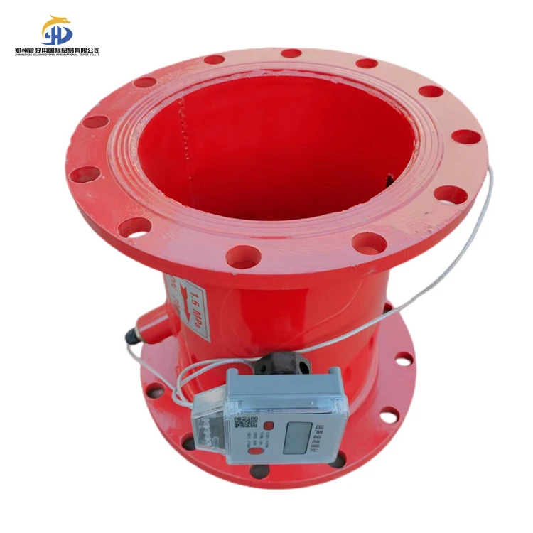 Multiple Communication Options Battery Power Supply Output Water Meter Ultrasonic Flowmeter