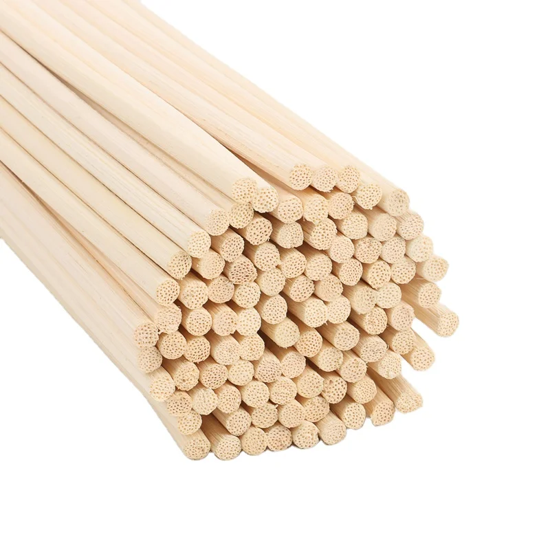 wholesale premium 20mm flower reed diffuser natural essential oil stick rattan rod scented sticks with cherry blossom flower