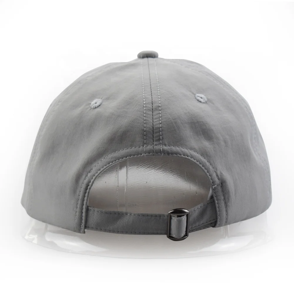 5 % OFF high quality 6 panel black nylon cap unstructured  nylon dad hat