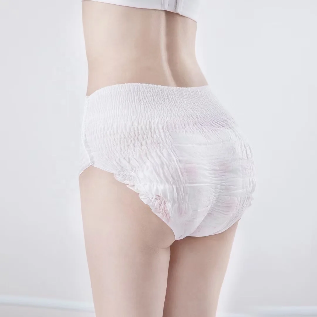 DH Female Disposable Type Lady Sanitary Napkins Pants with Menstrual Pad Period
