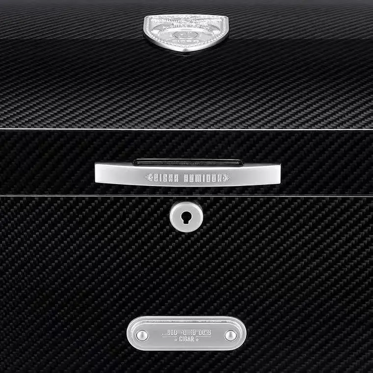  Wholesale gift cift cigar humidor carbon fiber humidors electric cases box with logo