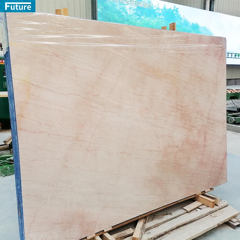 Luxury Natural Modern Cream Rose Marble Slab For Living Room Decoration And Wall Decor