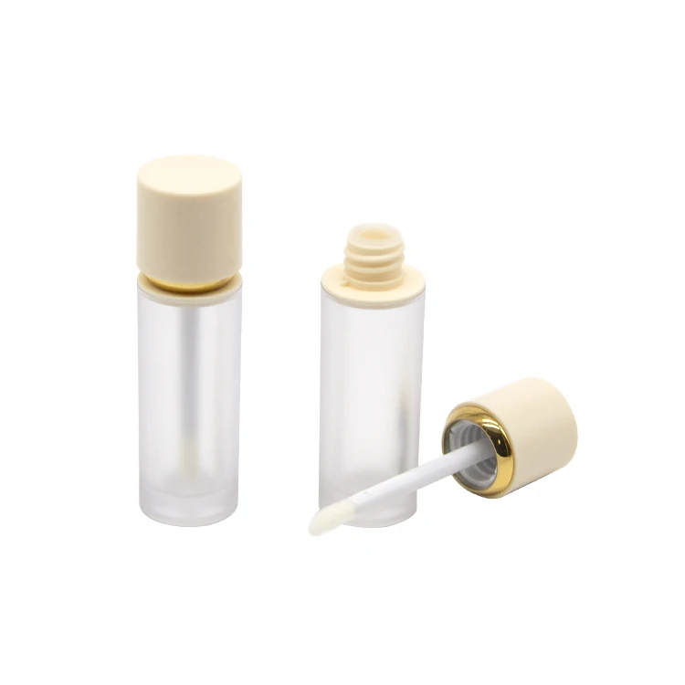 Lip oil tubes luxury cute lipgloss container Frosted  4ml Wholesale lipgloss tubes custom logo lip balm container