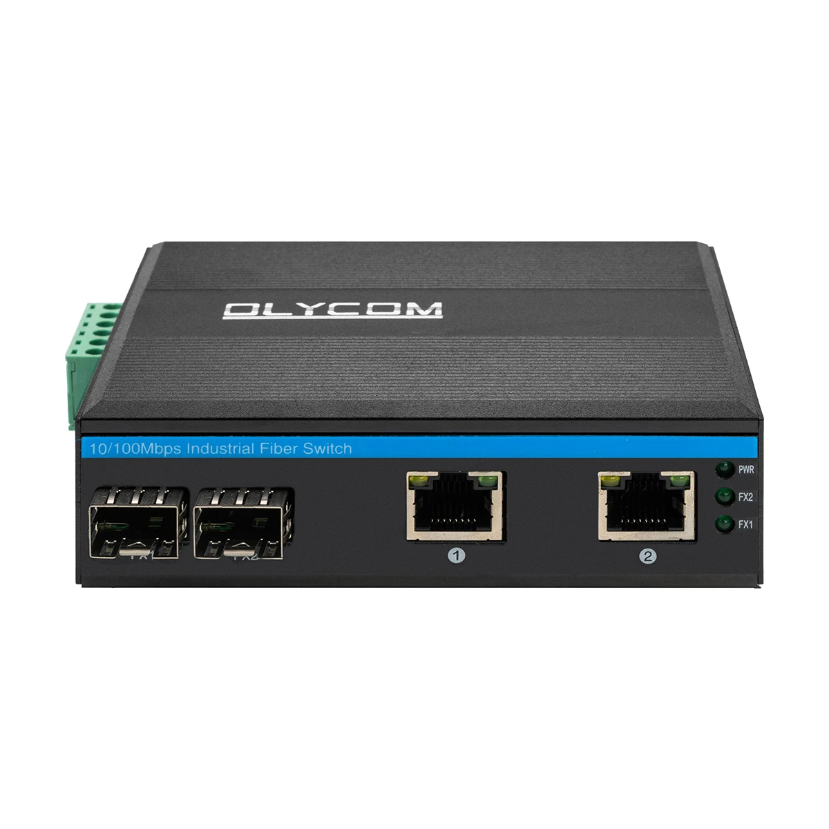 Unmanaged Switch 2 Port With 2 SFP 10/100M Industrial Ethernet Switch IP40 Fiber Switch