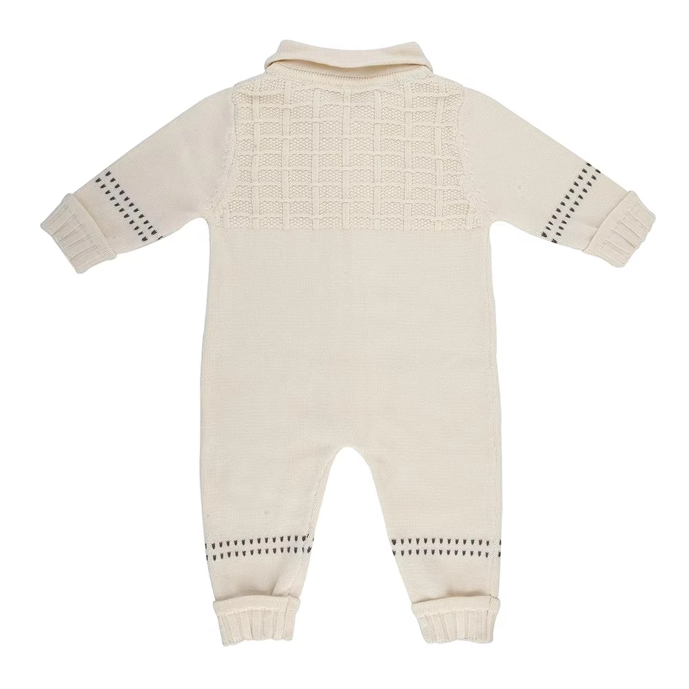 Trending Designer Toddler Knit Sweater New Born Baby Kids Sweater Boys Girls Set Baby Clothing Cross Stitch Knit 3 Pc Set