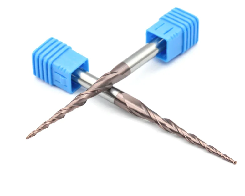 BOMI BMII-9 High Quality Milling Tool two flute conical Solid Carbide taper ball nose end mill