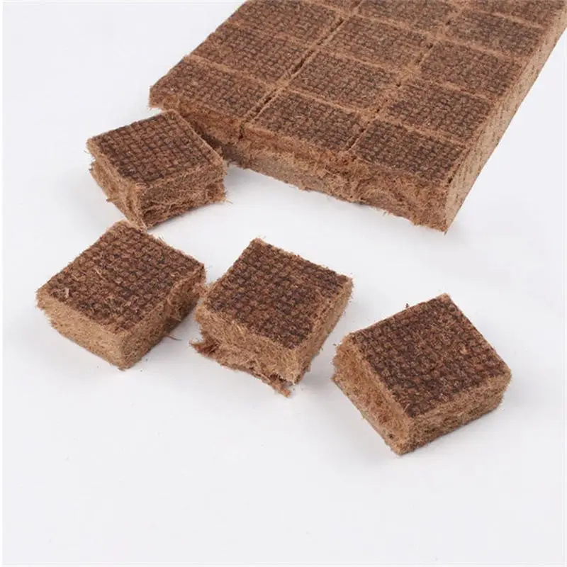Square Wood Sawdust Fire Starter for BBQ Accessories Wooden Charcoal Fire Starter Cube for Campfire brown fire starters