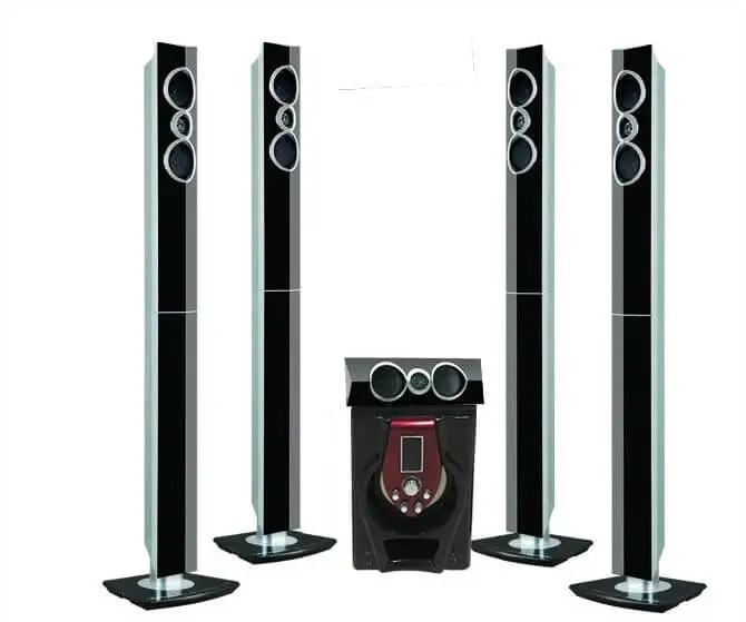 Высококачественный сабвуфер 5 1 ch Surround динамик Система домашнего кинотеатра с синими зубьями звуковые панели
