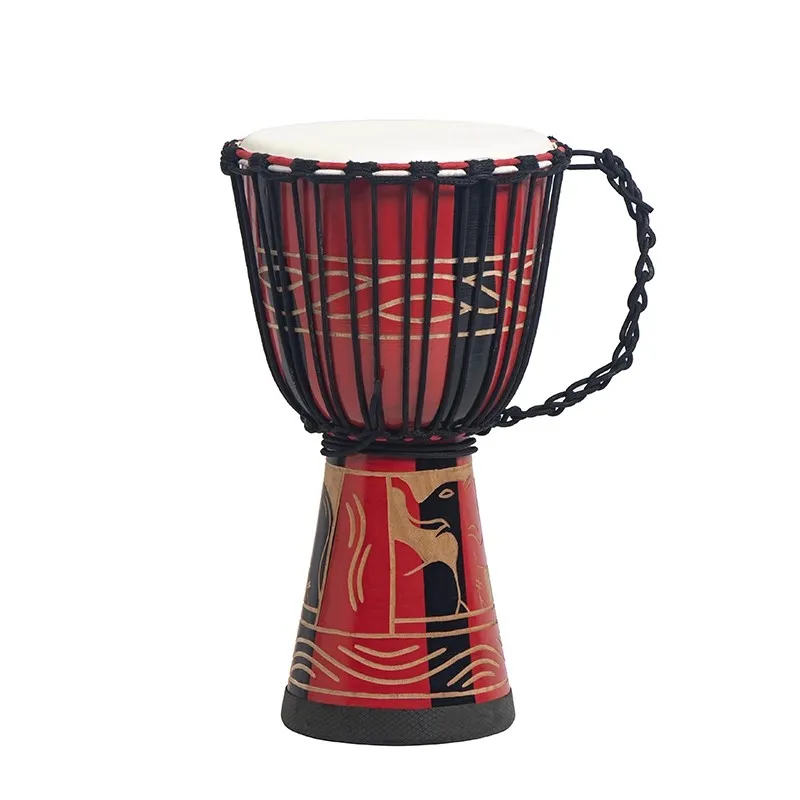 factory wholesale 8' 10' 12' inch African drum goat skin children adult drum