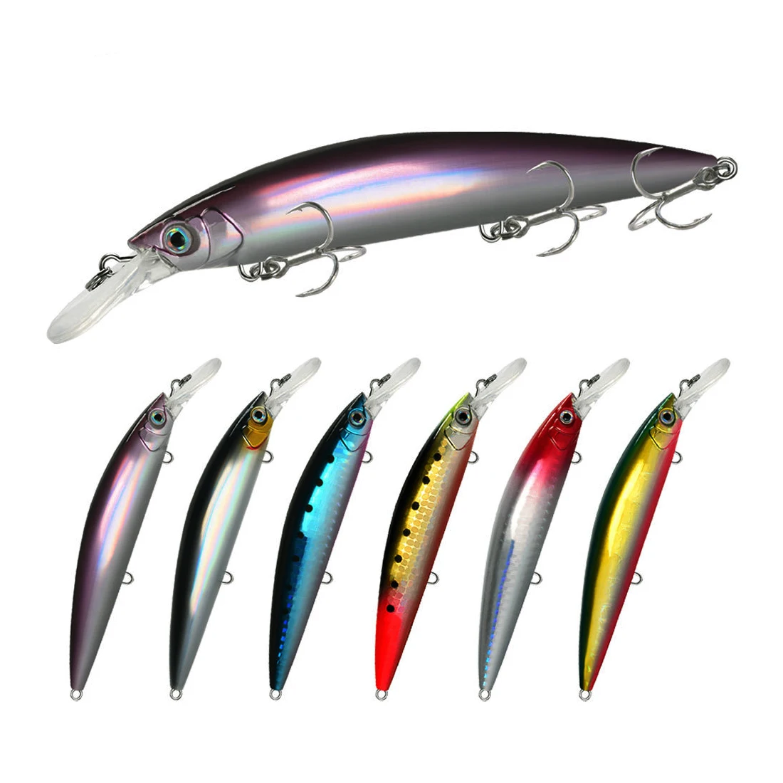 Fishing lures wholesale 130mm 37.5g Sinking trolling saltwater boat fishing minnow lure artificial bait