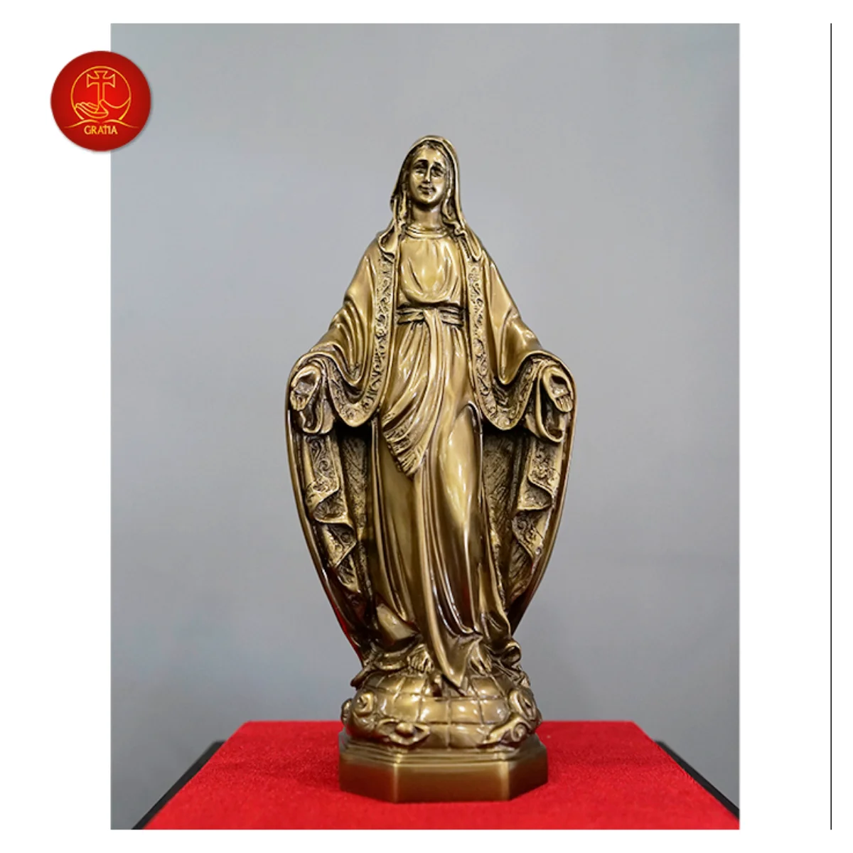 Hot Selling Statue of Virgin Mary Giving Grace 80x300mm or Customized Size for Church/Home Decoration