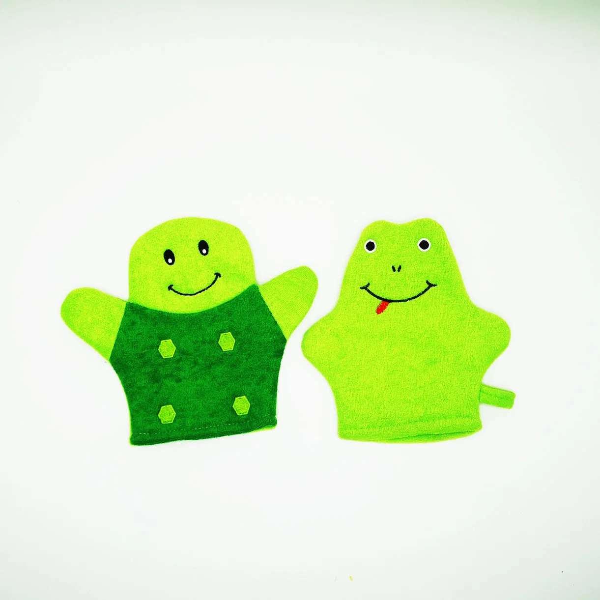 Махровые хлопковые перчатки для душа