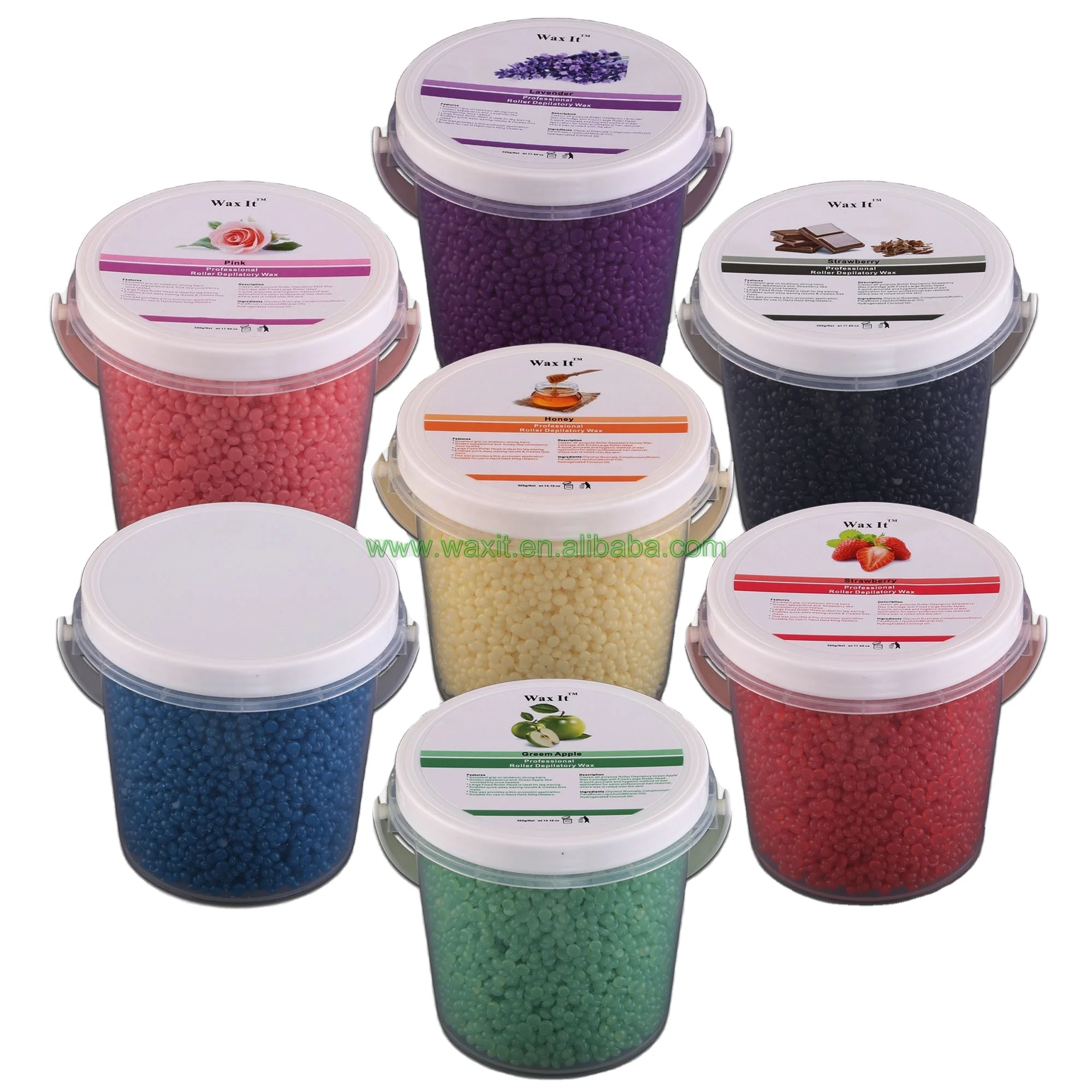 
Factory direct sale wax beads 500g depilatory wax Hair remover Beauty salon hard wax beans 