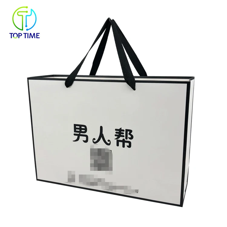 
Fashion Promotional Recycled Shopping Paper Bag Custom Logo 