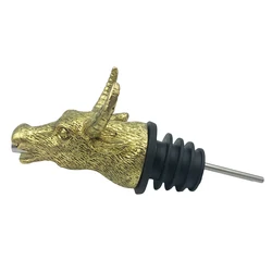 Extraordinarily Cool Bull Head Wine Bottle Animal Pourer and liquor pourer bull and bull animal wine pourer