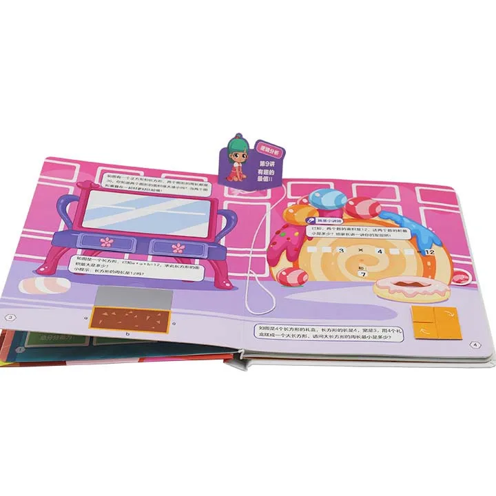 
Wholesale child book kids Children English Short Story Round Corner Pop Up Book Board Book 