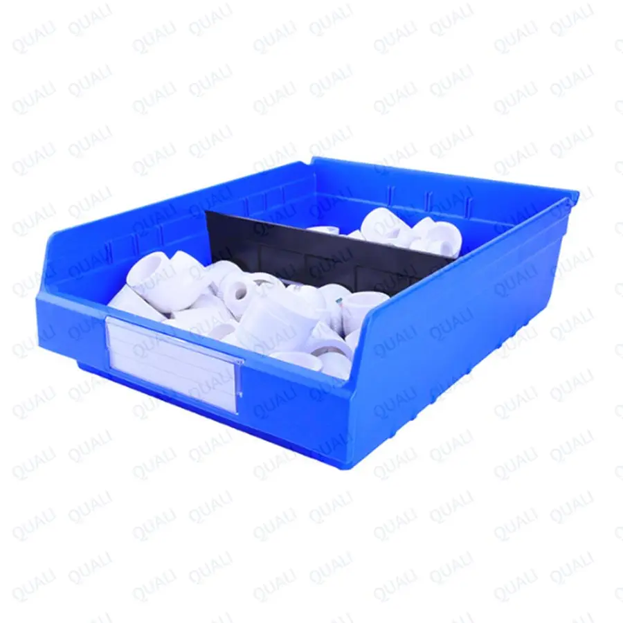 Quali Factory Supply Sundries Plastic Storage Boxes 500*200*165mm Tool Container Divided Bin