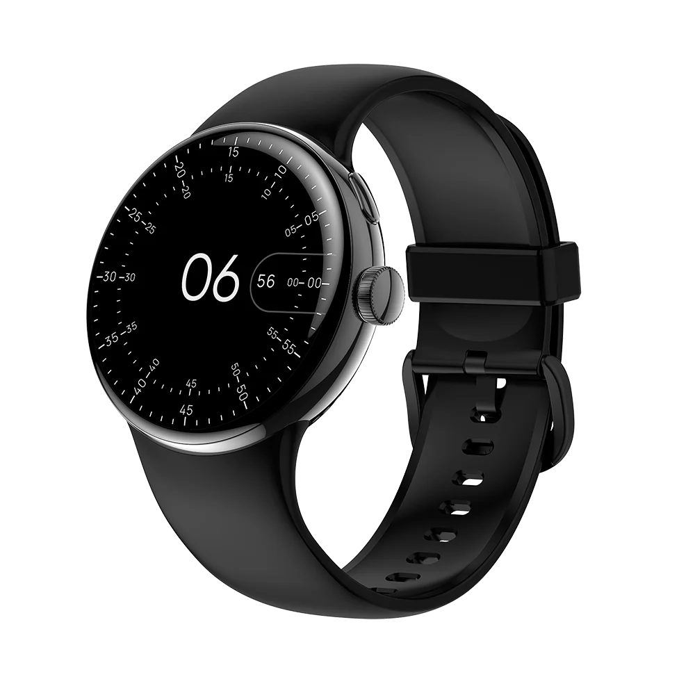 LA24 smartwatch with magnetic charging rotate button 1.3 inch amoled large screen waterproof IP68 Reloj smart watch BT call