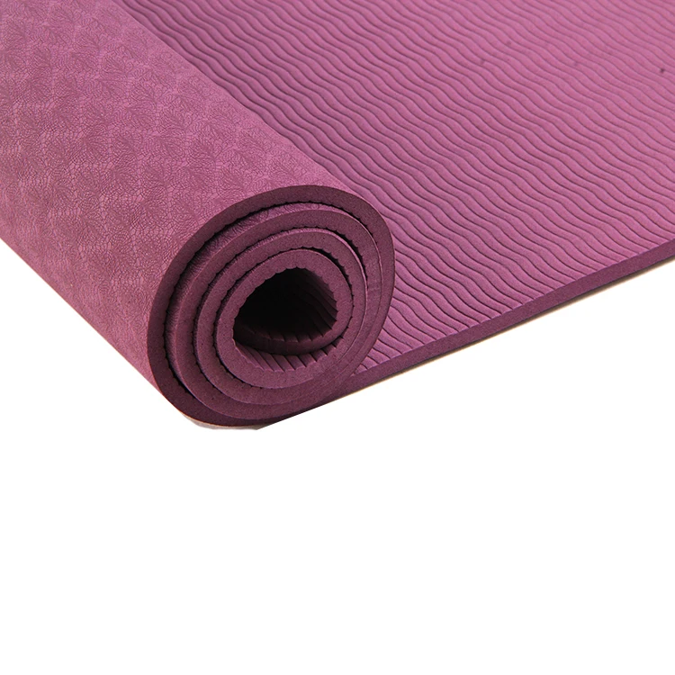 Высококачественный нескользящий коврик для йоги из ТПЭ с индивидуальным логотипом, экологически чистый коврик для йоги, оптовая продажа, Толщина 6 мм, 8 мм