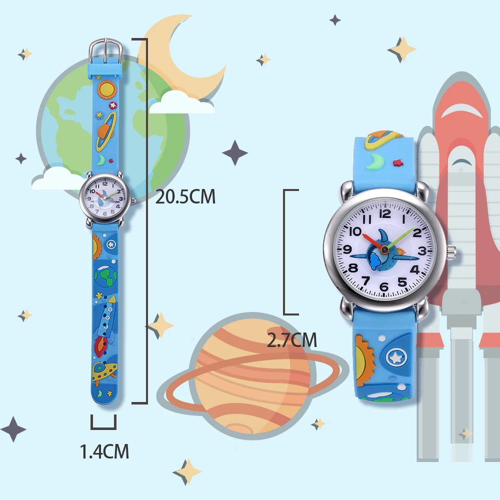 fashion planet universe cartoon themed cute kids watches 30m waterproof popular cartoon children watch sports oem quartz watch